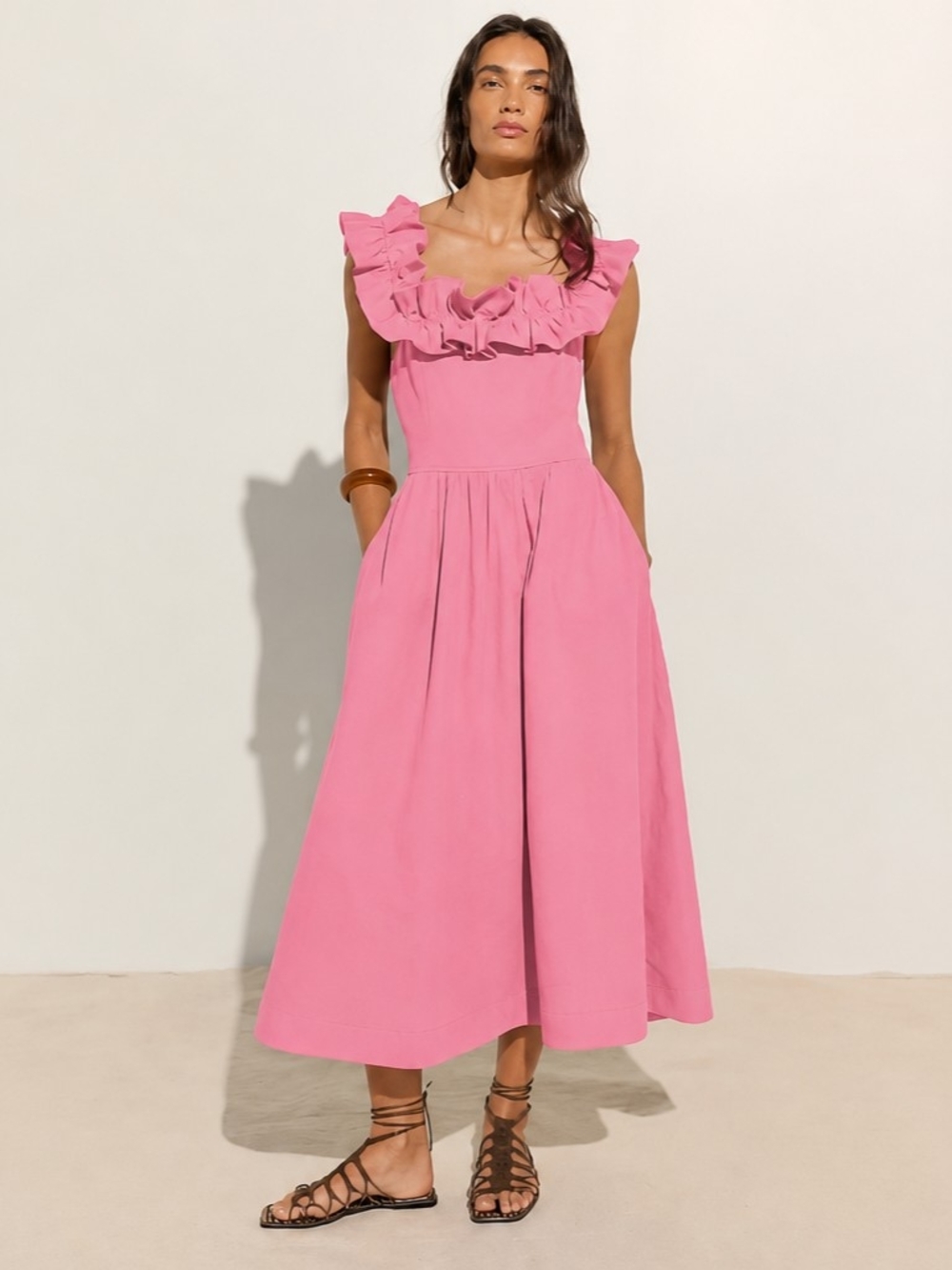 Free People Ruffle It Up Dress in Candy Coated Size XS/S